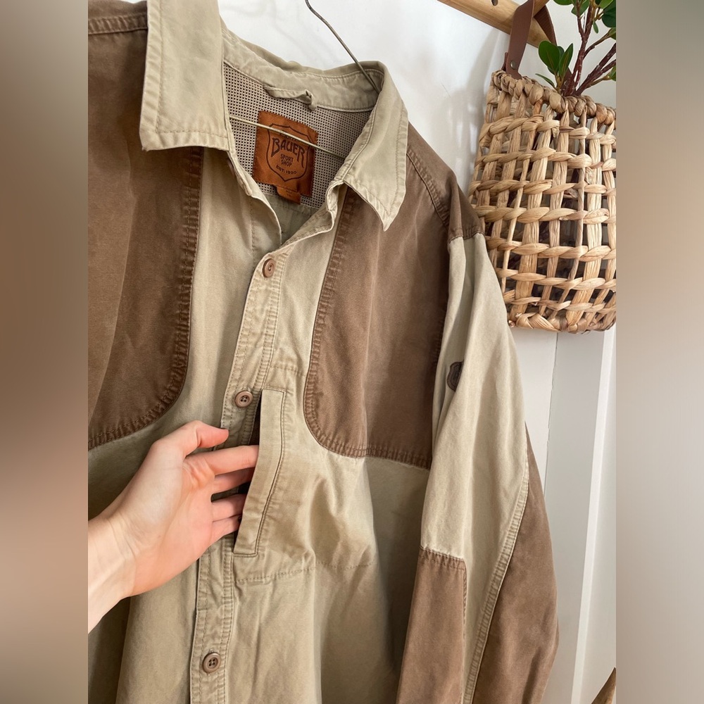 Eddie Bauer Sport Shop Hunting Shirt Jacket. Size XLT. Vented Canvas Feel - Picture 4 of 7